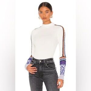 Free People Switch It Up Thermal Top Ivory Size XS